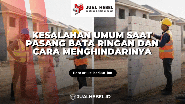 proses pasang bata ringan menggunakan mortar khusus agar dinding kuat dan rapi