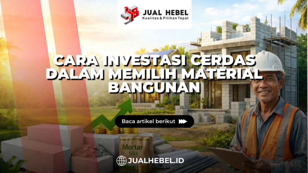 Investasi properti dengan pemilihan bata ringan berkualitas