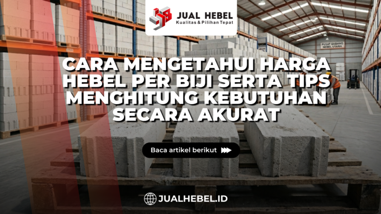 Cara Mengetahui Harga Hebel per Biji serta Tips Menghitung Kebutuhan Secara Akurat