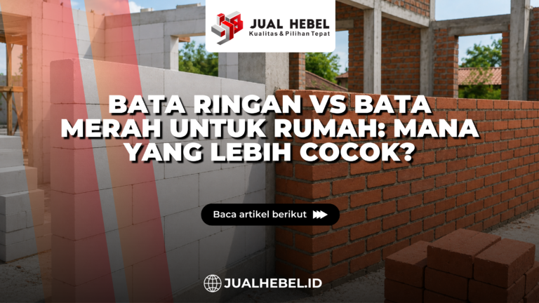 Bata ringan dan bata merah untuk dinding rumah