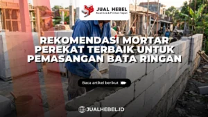 Pekerja konstruksi Indonesia pasang bata hebel dan mortar