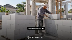 1 kubik hebel untuk luas dinding