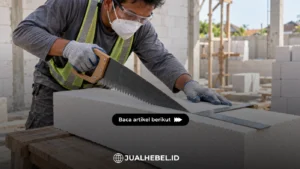 Cara memotong hebel dengan gergaji agar rapi