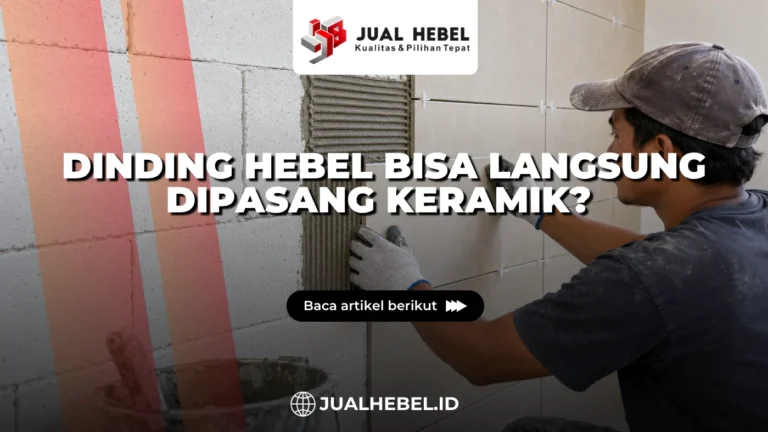 Tukang memasang keramik langsung pada dinding hebel